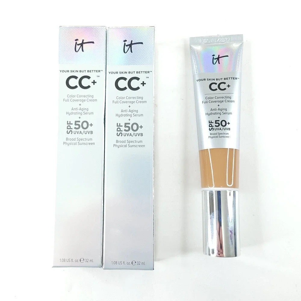 2 x It Cosmetics Your Skin But Better CC Foundation SPF 50 Rich Honey Exp 01/22